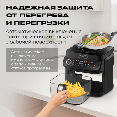 Защита от перегрева и перегрузки в аэрогриле RED ColorCook