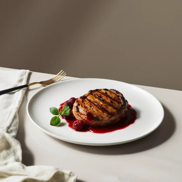 svinye otbivnye s malinovym balzamikom RedTop