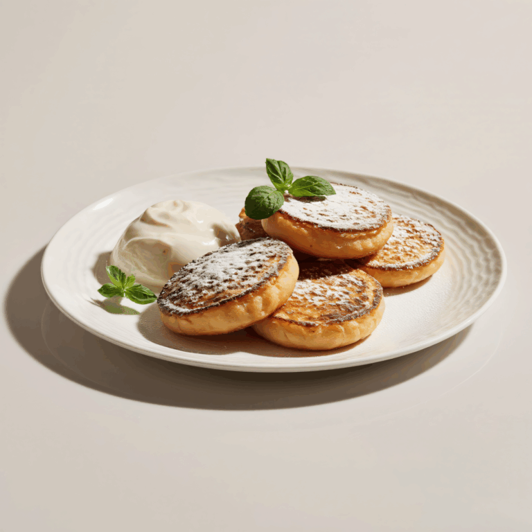 Сырники с творожным кремом в RED ColorCook