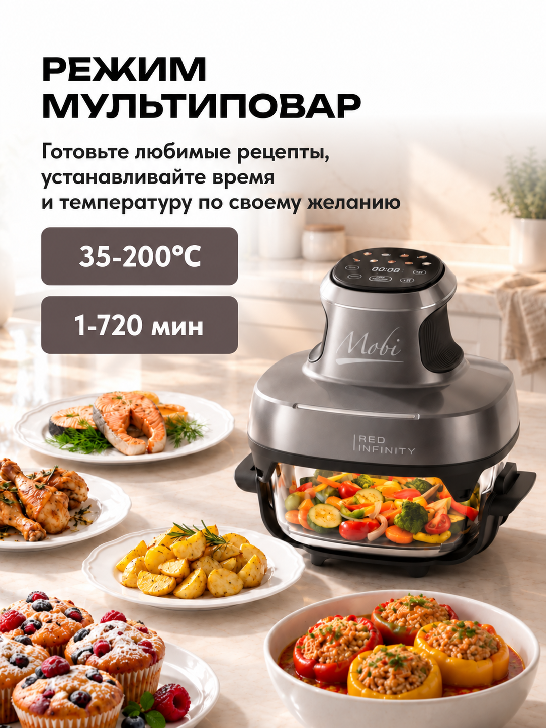 Режим мультиповар MOBI G405